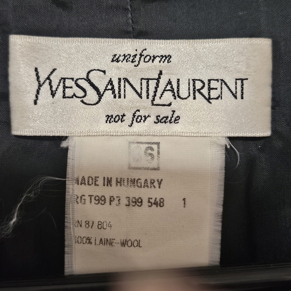 YvesSaintLaurent Black Women's Blazer wool per tags size 36 - Picture 4 of 15